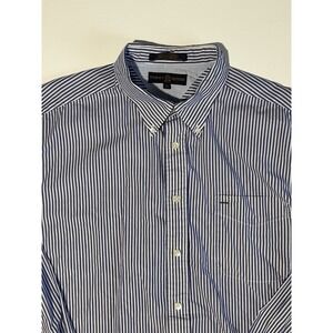 Tommy Hilfiger‎ Golf Shirt Men's XL Button Up Vintage Striped Y2K (03/04)